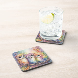 Birds-Regenbogen 1 Getränkeuntersetzer