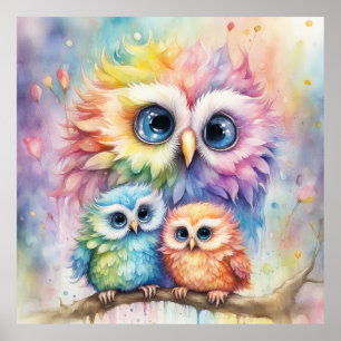 Birds-Regenbogen 4 Poster