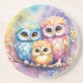 Birds-Regenbogen 5 Getränkeuntersetzer (Vorne)