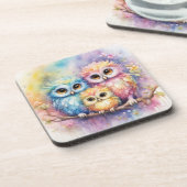 Birds-Regenbogen 5 Getränkeuntersetzer (Linke Seite)