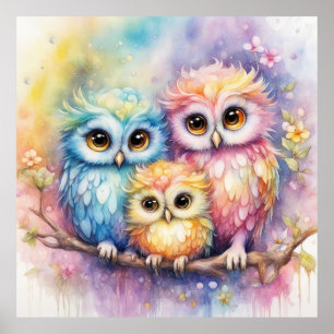 Birds-Regenbogen 5 Poster