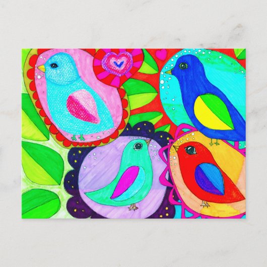 Birds say they Want Freedom! Postkarte (Vorderseite)