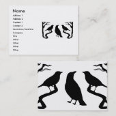 Birds-Silhouette-Visitenkarten Visitenkarte (Vorne/Hinten)