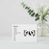 Birds-Silhouette-Visitenkarten Visitenkarte (Stehend Vorderseite)
