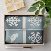 Birds & Snowflakes Christmas Winter Decoupage Seidenpapier (Geschenk)
