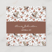 Birds Square Business Card Quadratische Visitenkarte (Vorderseite)