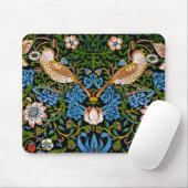 Birds & Strawberries William Morris Kunst & Kultur Mousepad (Mit Mouse)