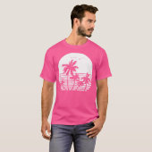 Birds Sunset Beach Palmen T-Shirt (Vorne ganz)