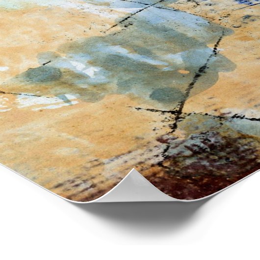 Birds Swooping Down and Arrows Poster (Ecke)