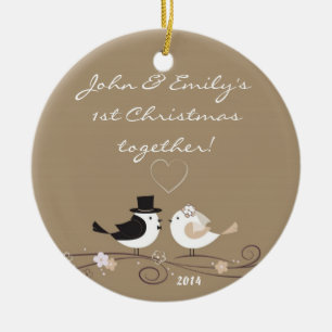 Birds-Tauben - Personalisierter Name Ornament