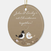 Birds-Tauben - Personalisierter Name Ornament (Links)