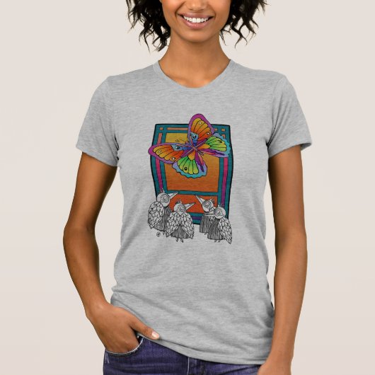 BIrds und Schmetterlinge T-Shirt (Vorderseite)