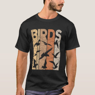 Birds Vintage Vogelbeobachtung Retro Ornithology B T-Shirt