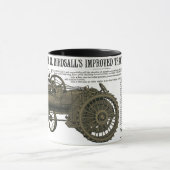 Birdsall's Steam Traction Motor 1889 Farm Traktor Tasse (Zentrum)
