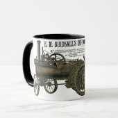 Birdsall's Steam Traction Motor 1889 Farm Traktor Tasse (Vorderseite Links)