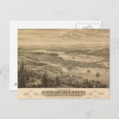 Birdseye Ansicht von Olympia, Washington (1879) Postkarte (Vorne/Hinten)