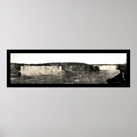 Birdseye Niagara Falls Foto 1916 Poster (Vorne)