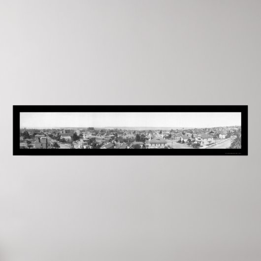 Birdseye San Diego CA Foto 1908 Poster (Vorne)