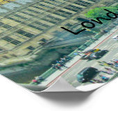 Birdseye View of London Poster (Ecke)