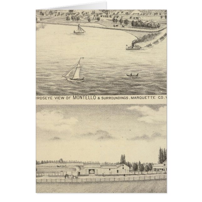 Birdseye view of Montello (Vorne)