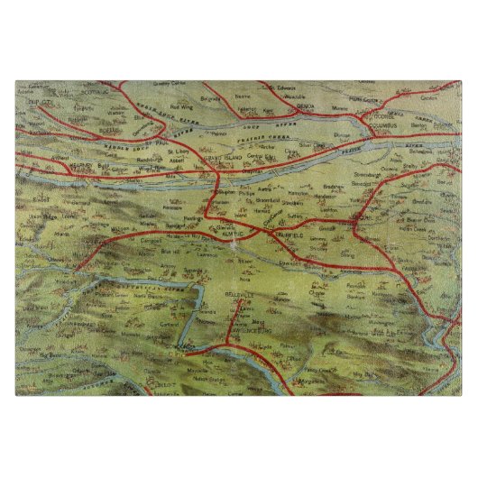 Birdseyes Ansicht-Große Ebenen Schneidebrett (Vorderseite)