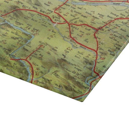 Birdseyes Ansicht-Große Ebenen Schneidebrett (Ecke)