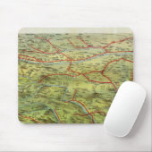 Birdseyes Blick auf die große Ebene Mousepad (Mit Mouse)