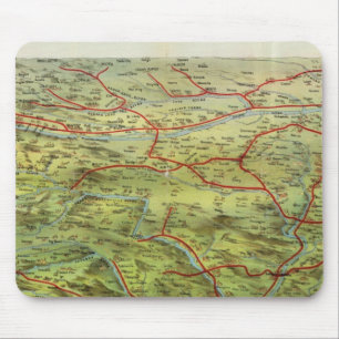 Birdseyes Blick auf die große Ebene Mousepad
