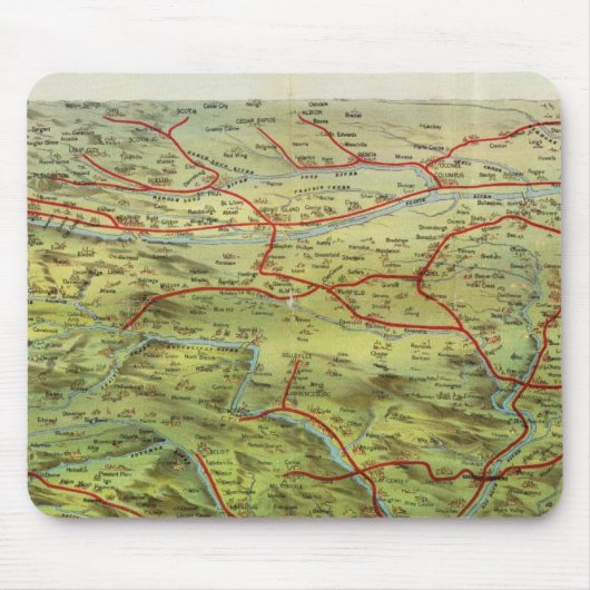 Birdseyes Blick auf die große Ebene Mousepad (Vorne)