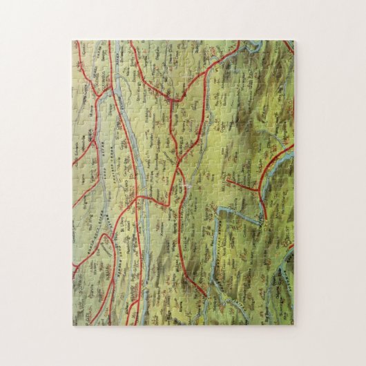 Birdseyes Blick auf die große Ebene Puzzle (Vertikal)