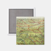 Birdseyes View Great Plains Magnet (Vorderseite/Rückseite)