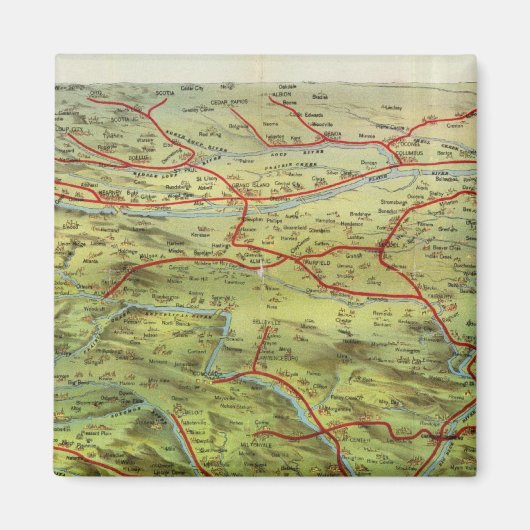 Birdseyes View Great Plains Magnet (Vorne)