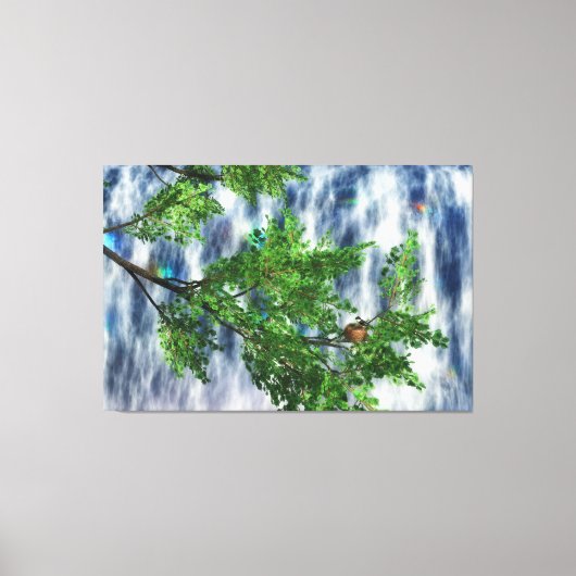 Birdsnest Falls Canvas Print Leinwanddruck (Vorderseite)