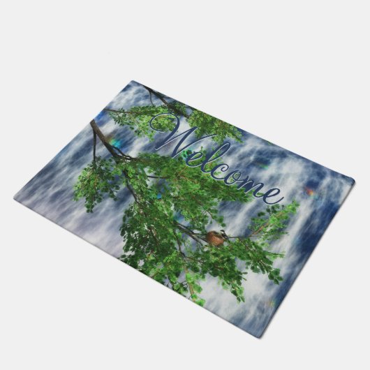 Birdsnest Falls Doormat Fußmatte (Schrägansicht)