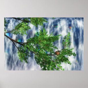 Birdsnest Falls Druck Poster