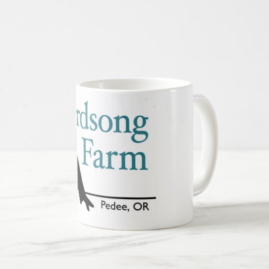 Birdsong-Bauernhof-Tasse - Schwalbe Kaffeetasse (VorderseiteRechts)
