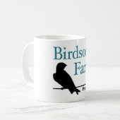 Birdsong-Bauernhof-Tasse - Schwalbe Kaffeetasse (Vorderseite Links)