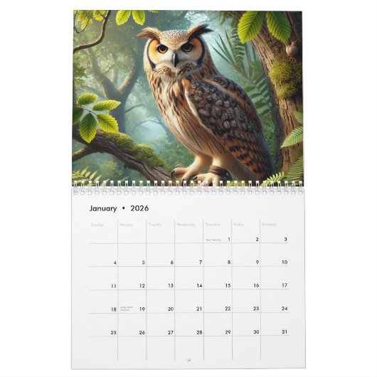 Birdsong Through the Year Kalender (Jan 2026)