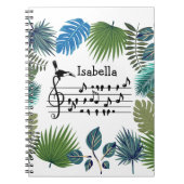 Birdsong Toucan beitretend Vogellied anpassbar Notizblock (Vorderseite)