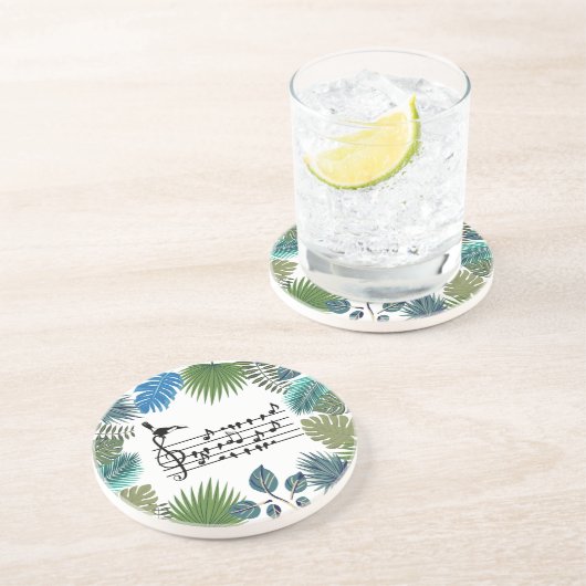 Birdsong toucan getränkeuntersetzer (Seite)