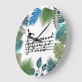 Birdsong toucan große wanduhr (Winkel)