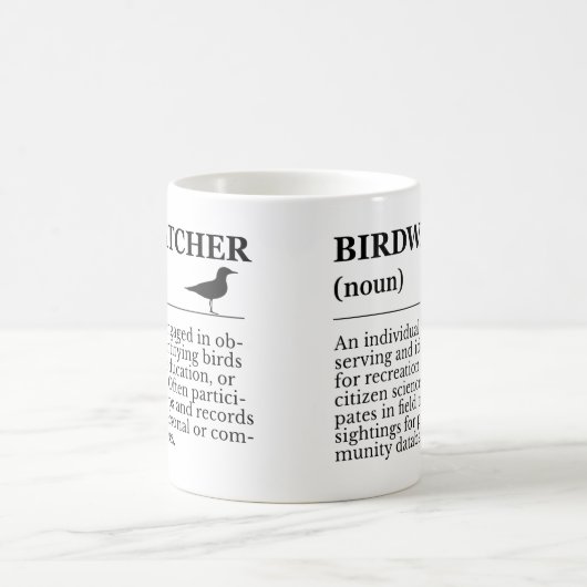 Birdwatcher Definition Observation Identification Kaffeetasse (Mittel)