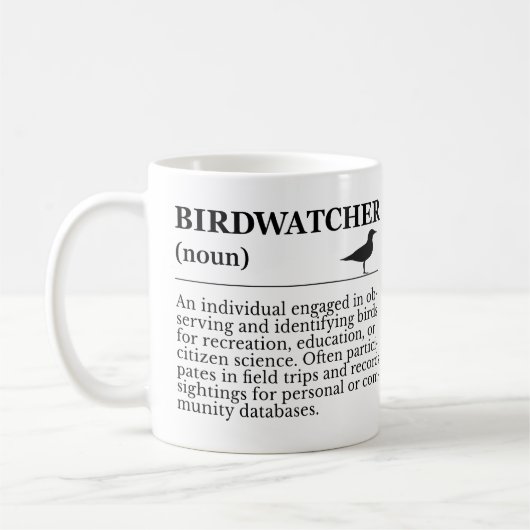 Birdwatcher Definition Observation Identification Kaffeetasse (Links)