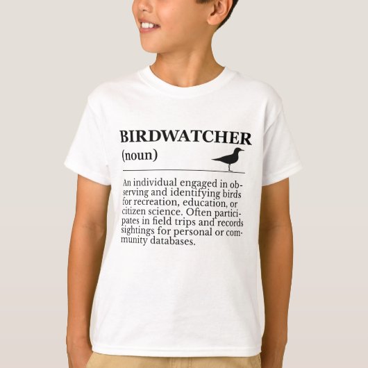 Birdwatcher Definition Observation Identification T-Shirt (Vorderseite)