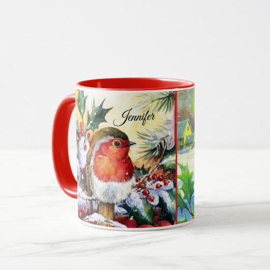 Birdwatcher Friend Weihnachtsgeschenk Name Kaffee Tasse (Vorderseite Links)