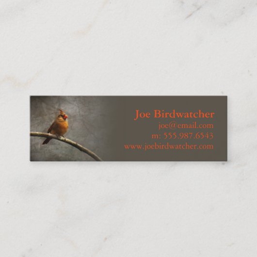 Birdwatcher Goal Mini Visitenkarte (Vorderseite)