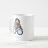 Birdwatcher Hawk Bird beobachtet Spaß Kaffeetasse (Vorderseite Links)