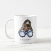 Birdwatcher Hawk Bird beobachtet Spaß Kaffeetasse (Links)