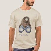 Birdwatcher Hawk Bird beobachtet Spaß T-Shirt (Vorderseite)