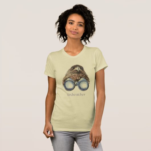 Birdwatcher Hawk Bird beobachtet Spaß T-Shirt (Vorne ganz)